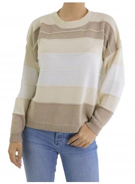 Maglia a righe girocollo